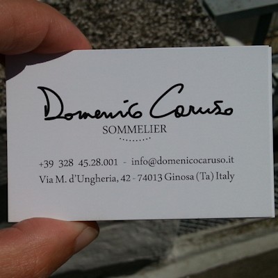 Biglietti da visita Domenico Caruso